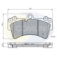 CBP01315 COMLINE Комплект гальмівних колодок дисковий гальм