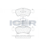 181544 ICER Комплект гальмівних колодок дисковий гальм