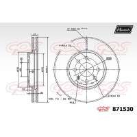 871530 MAXTECH Гальмівний диск