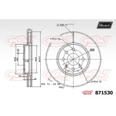 871530 MAXTECH Гальмівний диск