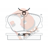 RB0510-396 R BRAKE Комплект гальмівних колодок дисковий гальм