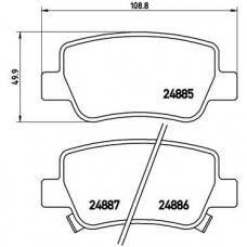 P 83 112 BREMBO КомплеК т гальмівних колодок, дискове гальмо