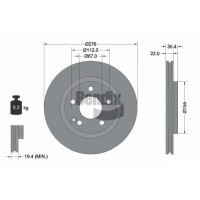 BDS1942 BENDIX Braking Гальмівний диск