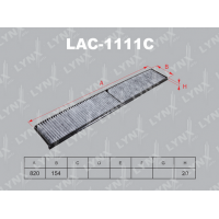 LAC-1111C LYNXauto Фільтр повітря у внутрішньому просторі
