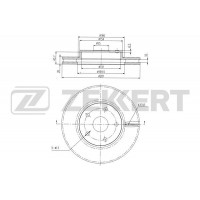 BS-6139 ZEKKERT Гальмівний диск