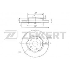 BS-6139 ZEKKERT Гальмівний диск