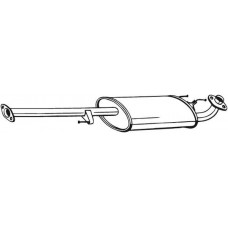 282-863 BOSAL Середній глушник вихлопних газів