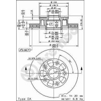 09.6851.20 BREMBO Гальмівний диск
