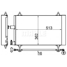 AC 585 001S MAHLE Конденсатор кондиціонера