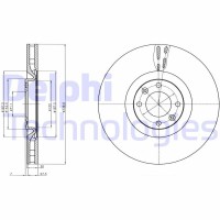 BG9107C DELPHI Гальмівний диск