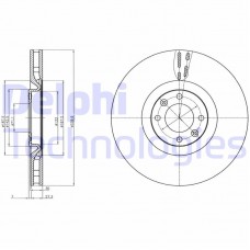 BG9107C DELPHI Гальмівний диск