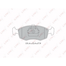 BD-2807 LYNXauto Комплект гальмівних колодок дисковий гальм