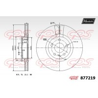 877219 MAXTECH Гальмівний диск