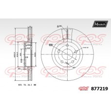 877219 MAXTECH Гальмівний диск