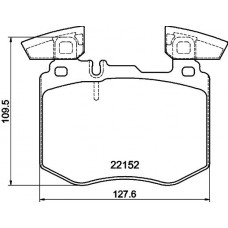 8DB 355 039-981 HELLA Комплект гальмівних колодок дисковий гальм