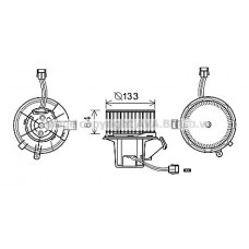 MS8640 AVA QUALITY COOLING Вентилятор салону