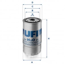 24.H2O.01 UFI Паливний фільтр