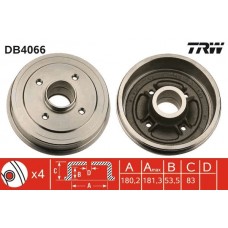 DB4066 TRW Гальмівний барабан