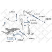 57-03858-SX STELLOX Ричаг незалежної підвіски колеса, подвеска колеса