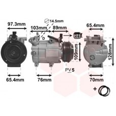 1800K391 VAN WEZEL Компресор кондиціонера