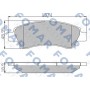 FO 924381 FOMAR Friction Комплект гальмівних колодок дисковий гальм