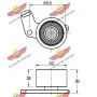 03.571 AUTOKIT Натяжний ролик ремінь ГРМ