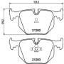 8DB 355 008-121 HELLA Комплект гальмівних колодок, дискове гальмо