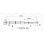 GSR6446.00 OPEN PARTS Газова пружина кришка багажника
