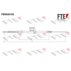 FBS020105 FTE Тросик, cтояночный тормоз