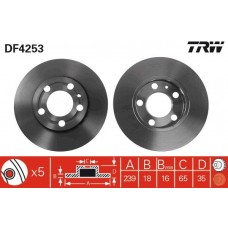 DF4253 TRW Гальмівний диск