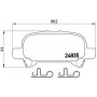 P 83 110 BREMBO КомплеК т гальмівних колодок, дискове гальмо