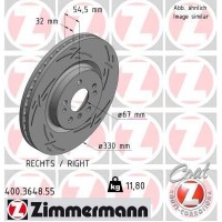 400.3648.55 ZIMMERMANN Гальмівний диск