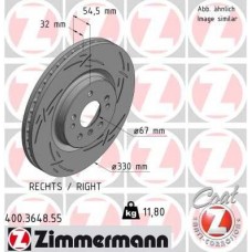 400.3648.55 ZIMMERMANN Гальмівний диск
