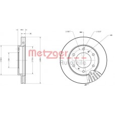 6110359 METZGER Гальмівний диск