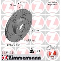 150.3447.54 ZIMMERMANN Гальмівний диск