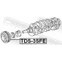 TDS-3SFE FEBEST Ремінний шків колінчастий вал