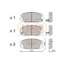 704-07037 IAP QUALITY PARTS Комплект гальмівних колодок дисковий гальм