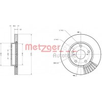 6110539 METZGER Гальмівний диск