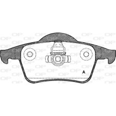 BPA0714.00 OPEN PARTS Комплект гальмівних колодок дисковий гальм