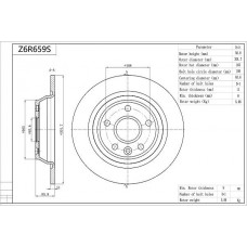 Z6R659S AISIN Гальмівний диск