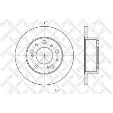 6020-9908-SX STELLOX Гальмівний диск