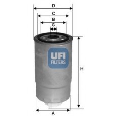 24.381.00 UFI Паливний фільтр