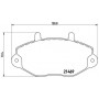 P 24 033 BREMBO Комплект гальмівних колодок дисковий гальм