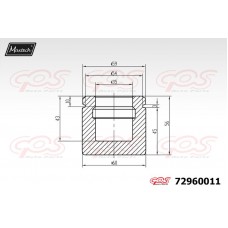 72960011 MAXTECH Поршень корпус скоби гальма