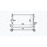 350213173700 MAGNETI MARELLI Радіатор охолодження двигуна