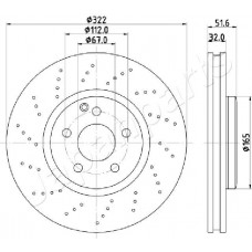 DI-0528 JAPANPARTS Гальмівний диск