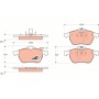 GDB1271 TRW Комплект гальмівних колодок дисковий гальм