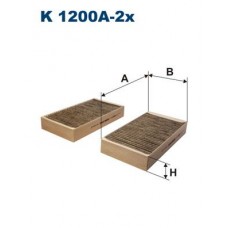 Фільтр повітря у внутрішньому просторі FILTRON K 1200A-2x