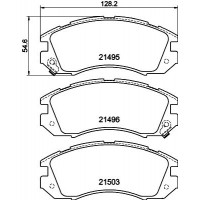 8DB 355 027-011 HELLA КомплеК т гальмівних колодок, дискове гальмо