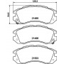 8DB 355 006-461 HELLA Комплект гальмівних колодок, дискове гальмо